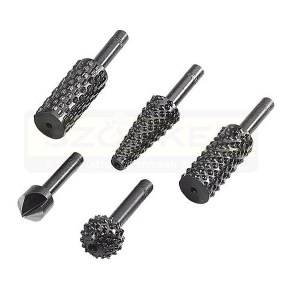 WOLFCRAFT 2540000 PROFILRÁSPOLY KÉSZLET FÁHOZ 5DB-OS HENGERES BIT BEFOGÁSÚ