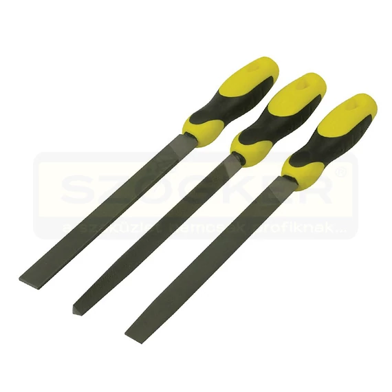 STANLEY 022464 RESZELŐ KÉSZLET 200mm/3DB-OS HÁROMÉLŰ,LAPOS,FÉLKEREK