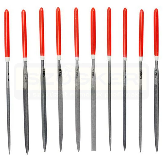 YATO 6164 TŰRESZELŐ KÉSZLET 160mm-1 10DB NYÉLTOKOS-ELŐ DURVA