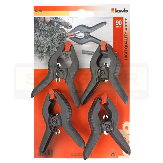 KÉZI RUGÓS SZORÍTÓ CSIPESZ 4DB - EXTRA ERŐS, RUGÓVAL KWB 49927540