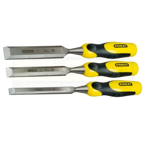 STANLEY 216883 FAVÉSŐ KÉSZLET 3db-os MŰANYAG NYÉL - 12,18,25mm