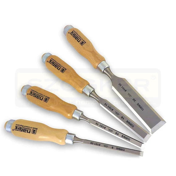 NAREX 863110 040801-0031 KIFUT FAVÉSŐ KÉSZLET 4db-os FA NYÉL - 8,10,16,32mm