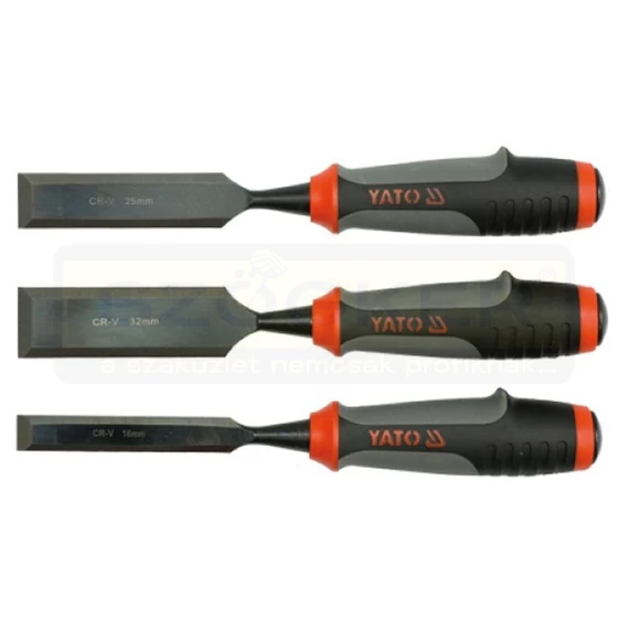 YATO 6280 FAVÉSŐ KÉSZLET 3db-os MŰANYAG NYÉL - 15,25,32mm