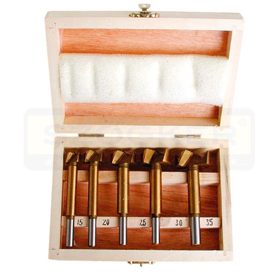 FENÉKFÚRÓ KÉSZLET NORMÁL D15-35/5db-os FADOBOZOS IMPORT