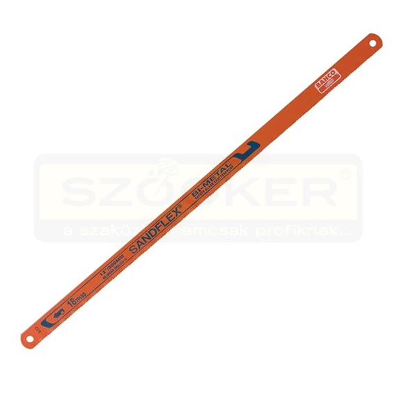 BAHCO 3906-300-18 FŰRÉSZLAP EGYOLDALAS NARANCS FÉMRE 300/13 18F/col SANDFLEX