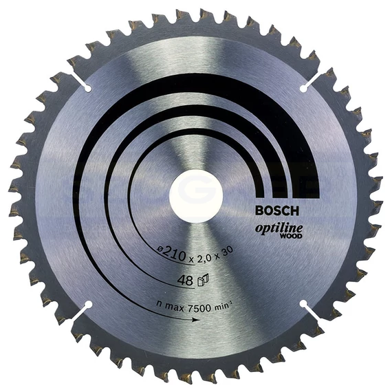 BOSCH 2608640430 KÖRFŰRÉSZTÁRCSA D210*30/48F. FÁHOZ ST. OPTILINE WOOD PROFI