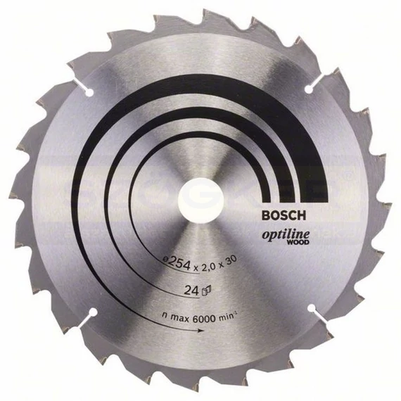 BOSCH 2608640434 KÖRFŰRÉSZTÁRCSA D254*30/24F. FÁHOZ ST. OPTILINE WOOD PROFI