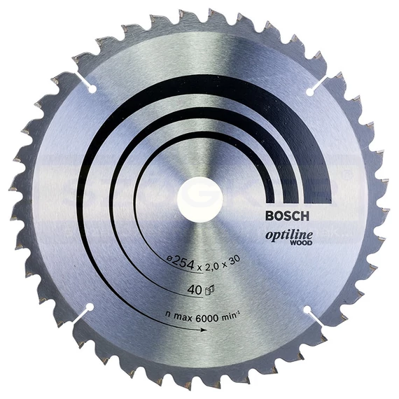 BOSCH 2608640435 KÖRFŰRÉSZTÁRCSA D254*30/40F. FÁHOZ ST. OPTILINE WOOD PROFI
