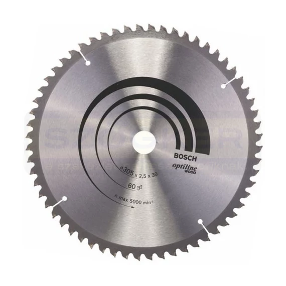 BOSCH 2608640441 KÖRFŰRÉSZTÁRCSA D305*30/60F. FÁHOZ ST. OPTILINE WOOD PROFI