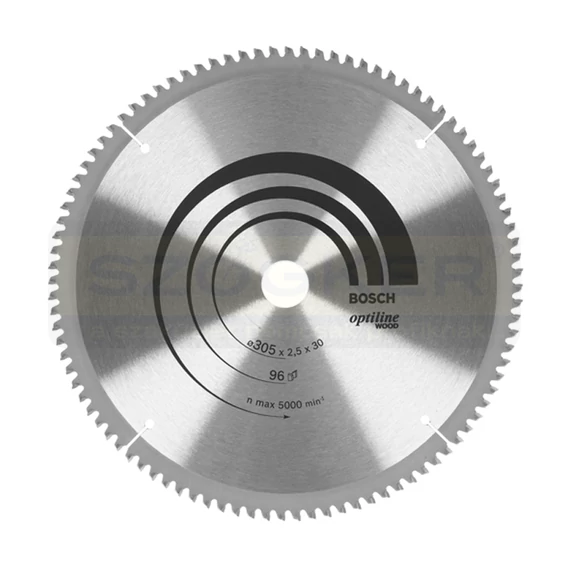 BOSCH 2608640442 KÖRFŰRÉSZTÁRCSA D305*30/96F. FÁHOZ ST. OPTILINE WOOD PROFI