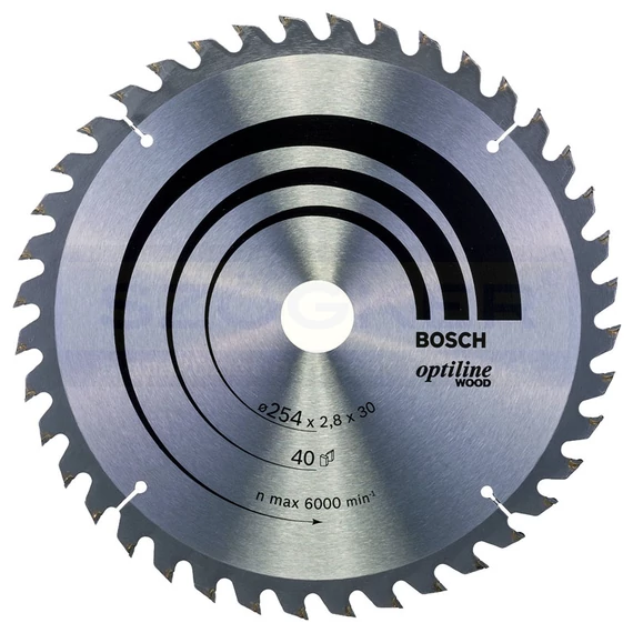 BOSCH 2608640443 KÖRFŰRÉSZTÁRCSA D254*30/40F. FÁHOZ ST. OPTILINE WOOD PROFI