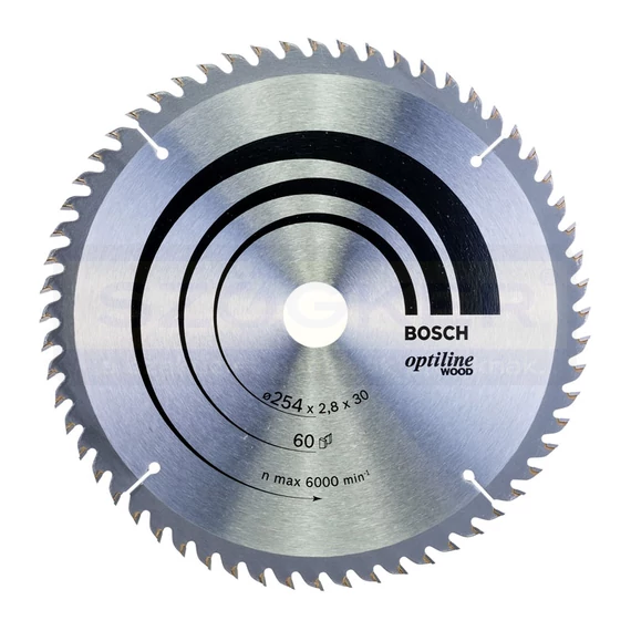 BOSCH 2608640444 KÖRFŰRÉSZTÁRCSA D254*30/60F. FÁHOZ ST. OPTILINE WOOD PROFI