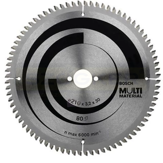BOSCH 2608640445 KÖRFŰRÉSZTÁRCSA D210*30/80F. FA,ÉPANYAG,MŰAG. MULTIMATERIAL
