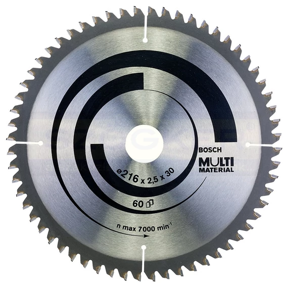 BOSCH 2608640446 KÖRFŰRÉSZTÁRCSA D216*30/60F. FA,ÉPANYAG,MŰAG. MULTIMATERIAL