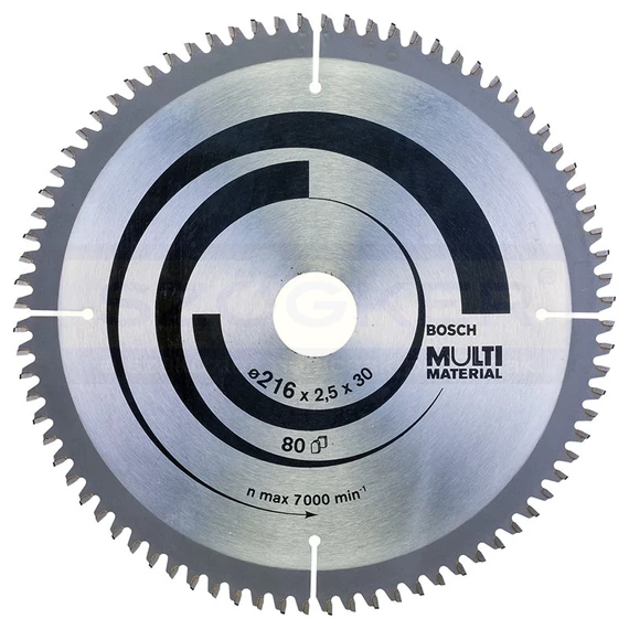 BOSCH 2608640447 KÖRFŰRÉSZTÁRCSA D216*30/80F. FA,ÉPANYAG,MŰAG. MULTIMATERIAL