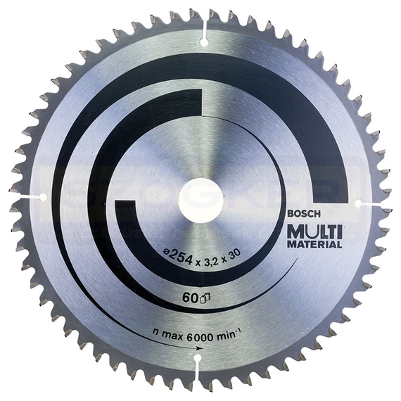 BOSCH 2608640449 KÖRFŰRÉSZTÁRCSA D254*30/60F. FA,ÉPANYAG,MŰAG. MULTIMATERIAL