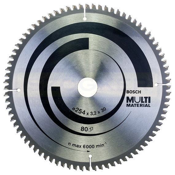 BOSCH 2608640450 KÖRFŰRÉSZTÁRCSA D254*30/80F. FA,ÉPANYAG,MŰAG. MULTIMATERIAL