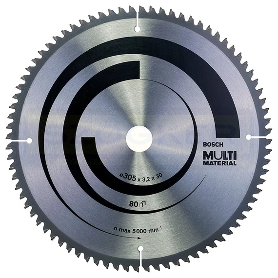 BOSCH 2608640452 KÖRFŰRÉSZTÁRCSA D305*30/80F. FA,ÉPANYAG,MŰAG. MULTIMATERIAL