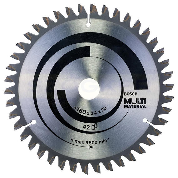 BOSCH 2608640503 KÖRFŰRÉSZTÁRCSA D160*20/16/42F FA,ÉPANYAG,MŰAG. MULTIMATERIAL