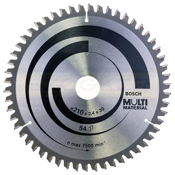 BOSCH 2608640511 KÖRFŰRÉSZTÁRCSA D210*30/54F. FA,ÉPANYAG,MŰAG. MULTIMATERIAL