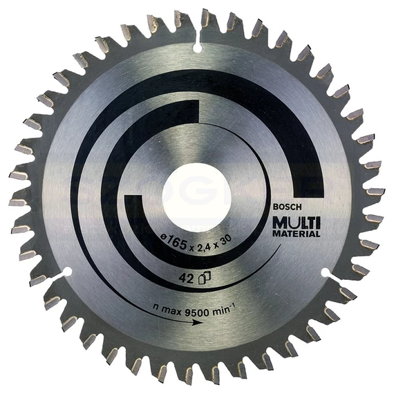 BOSCH 2608640519 KÖRFŰRÉSZTÁRCSA D165*30/42F. FA,ÉPANYAG,MŰAG.MULTIMATERIAL