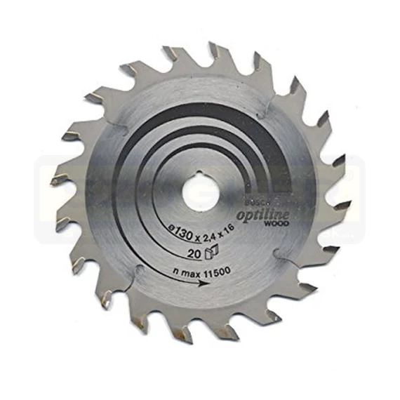 BOSCH 2608640582 KÖRFŰRÉSZTÁRCSA D130*20/16/20F FÁHOZ ST. OPTILINE WOOD PROFI