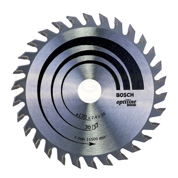 BOSCH 2608640583 KÖRFŰRÉSZTÁRCSA D130*20/16/30F FÁHOZ STANDARD OPTILINE WOOD