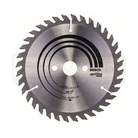 BOSCH 2608640593 KÖRFŰRÉSZTÁRCSA D150*20/36F FÁHOZ STANDARD OPTILINE WOOD