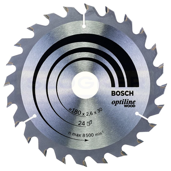BOSCH 2608640608 KÖRFŰRÉSZTÁRCSA D180*30/20/24F FÁHOZ STANDARD OPTILINE WOOD