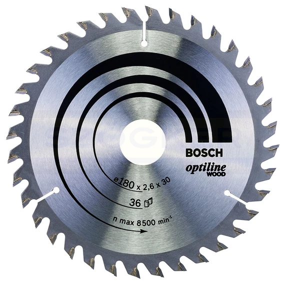 BOSCH 2608640609 KÖRFŰRÉSZTÁRCSA D180*30/20/36F FÁHOZ STANDARD OPTILINE WOOD