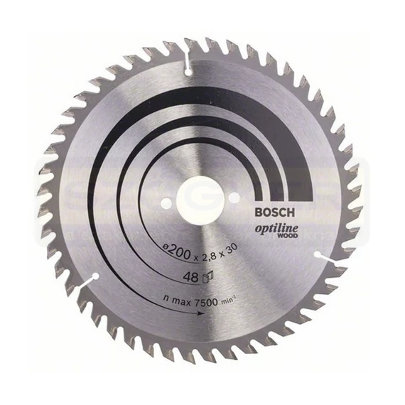 BOSCH 2608640620 KÖRFŰRÉSZTÁRCSA D200*30/48F. FÁHOZ STANDARD OPTILINE WOOD