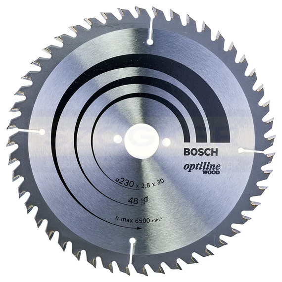 BOSCH 2608640629 KÖRFŰRÉSZTÁRCSA D230*30/48F. FÁHOZ STANDARD OPTILINE WOOD