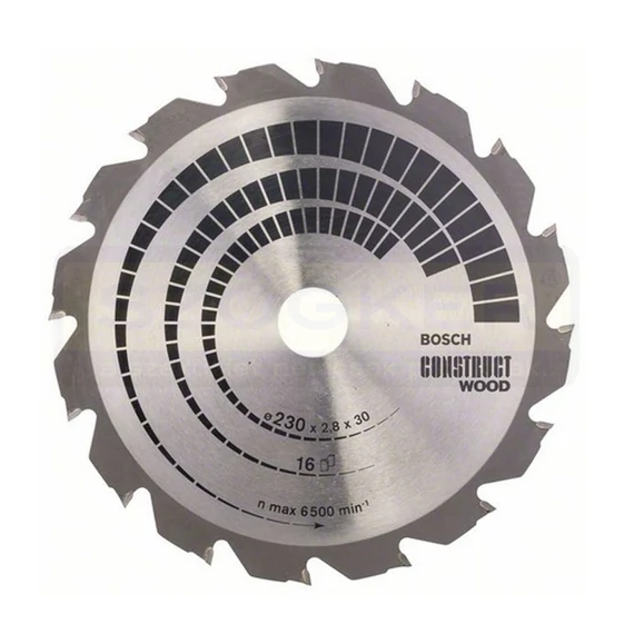BOSCH 2608640635 KÖRFŰRÉSZTÁRCSA D230*30/16F. FÁHOZ DURVAVÁGÁS CONSTRUCTWOOD