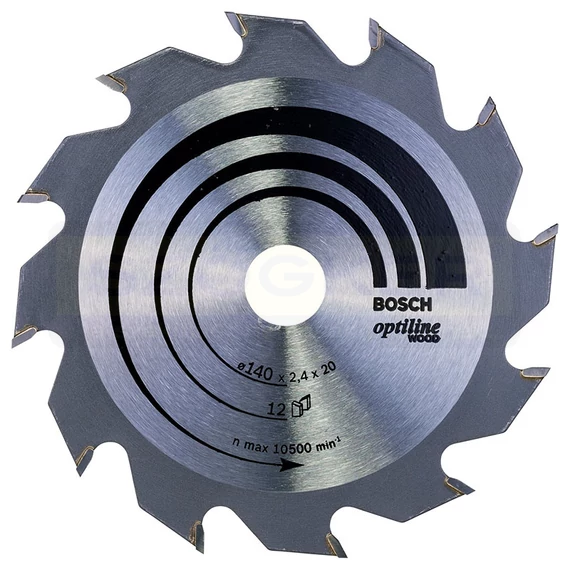 BOSCH 2608641168 KÖRFŰRÉSZTÁRCSA D140*20/13/12F FÁHOZ STANDARD OPTILINE WOOD