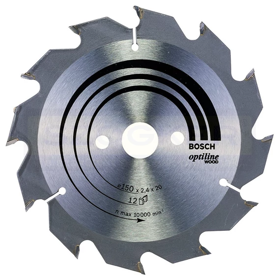 BOSCH 2608641169 KÖRFŰRÉSZTÁRCSA D150*20/16/12F FÁHOZ STANDARD OPTILINE WOOD