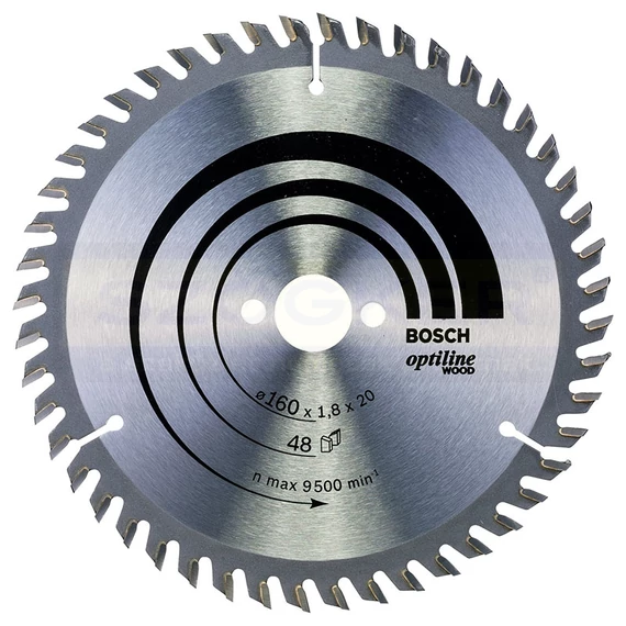 BOSCH 2608641172 KÖRFŰRÉSZTÁRCSA D160*20/16/48F FÁHOZ STANDARD OPTILINE WOOD