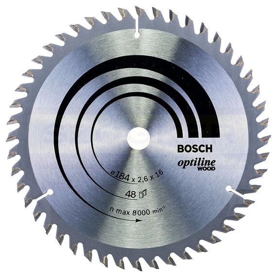 BOSCH 2608641181 KÖRFŰRÉSZTÁRCSA D184*16/48F FÁHOZ STANDARD OPTILINE WOOD