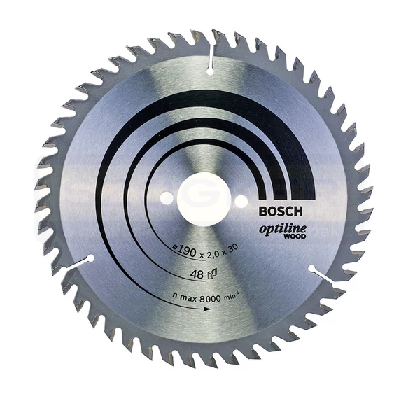 BOSCH 2608641186 KÖRFŰRÉSZTÁRCSA D190*30/48F FÁHOZ STANDARD OPTILINE WOOD