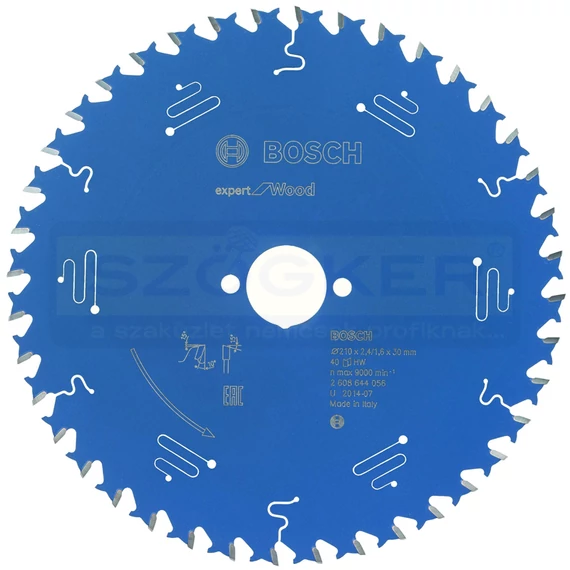 BOSCH 2608644056 KÖRFŰRÉSZTÁRCSA D210*30/40F. FÁHOZ EXPERT