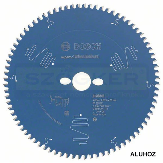 BOSCH 2608644112 KÖRFŰRÉSZTÁRCSA D254*30/80F. ALUMÍNIUMHOZ