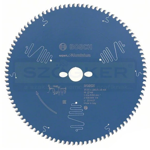 BOSCH 2608644114 KÖRFŰRÉSZTÁRCSA D300*30/96F. ALUMÍNIUMHOZ