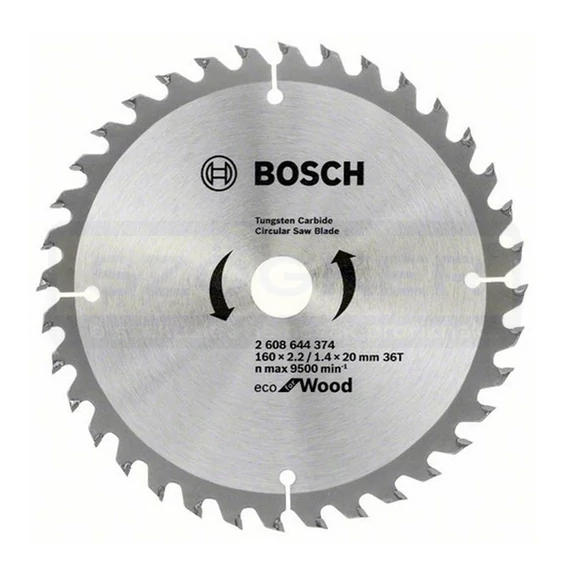 BOSCH 2608644374 KÖRFŰRÉSZTÁRCSA D160*20/36F. FÁHOZ STANDARD ECO