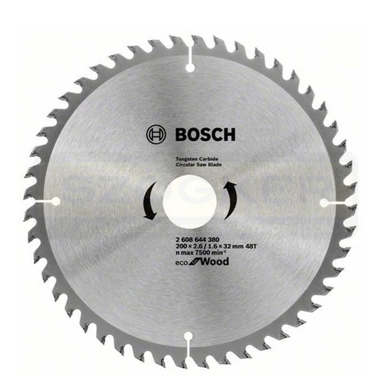 BOSCH 2608644380 KÖRFŰRÉSZTÁRCSA D200*32/48F. FÁHOZ STANDARD ECO