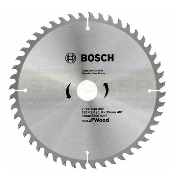 BOSCH 2608644382 KÖRFŰRÉSZTÁRCSA D230*30/48FOG FÁHOZ STANDARD ECO