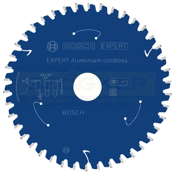 BOSCH 2608902122 KÖRFŰRÉSZTÁRCSA D190*30/54F. ALUMÍNIUMHOZ ECO