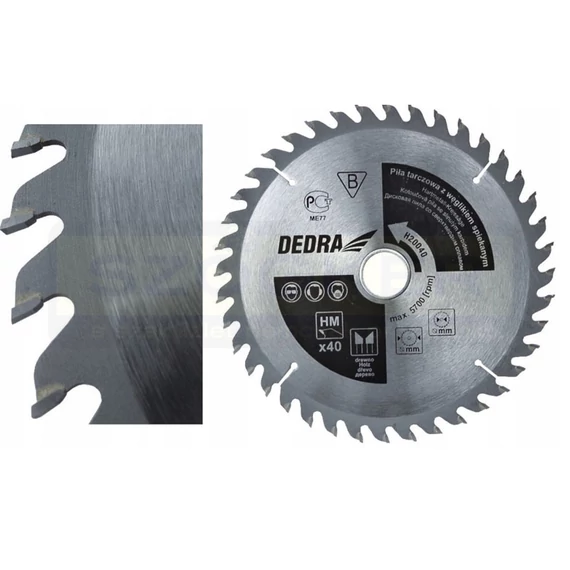 KÖRFŰRÉSZTÁRCSA D190*30/40F FÁHOZ STANDARD TÍPUS Z-TOOLS 031105-0533