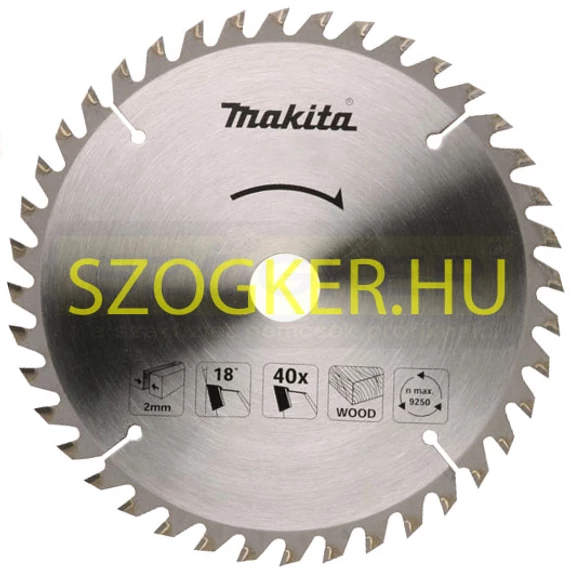 MAKITA B-08143 KÖRFŰRÉSZTÁRCSA D160*20/16F. FÁHOZ STANDARD TÍPUS