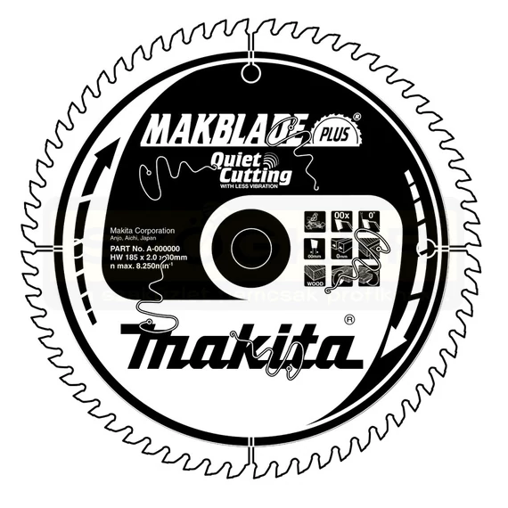 MAKITA B-08610 KÖRFŰRÉSZTÁRCSA D216*30/24F. FÁHOZ STANDARD TÍPUS