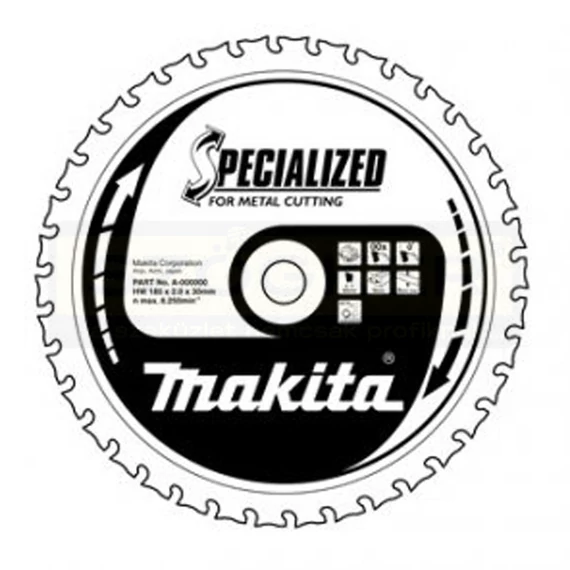 MAKITA B-09759 KÖRFŰRÉSZTÁRCSA D185*30/38F. FÉMEKHEZ