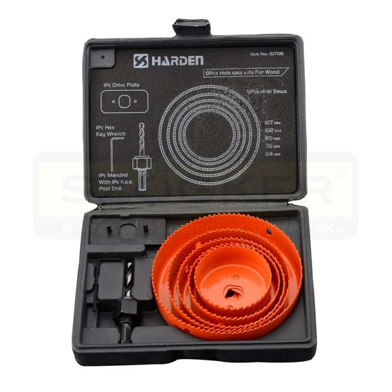KÖRKIVÁGÓ KÉSZLET 8DB-OS 64-127mm HARDEN HD-610545